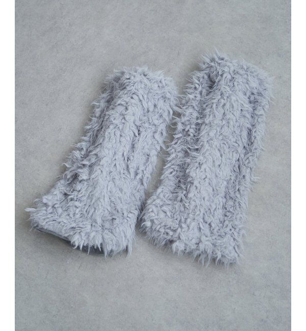 VENCE share style「ファーレッグカバー」|ソックス|グレー