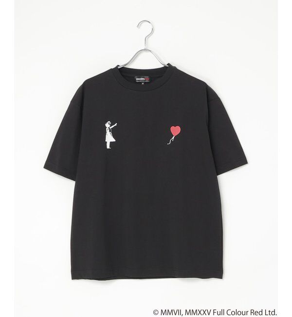 VENCE share style「【接触冷感】Banksy バンクシー Girl with Balloon プリントT」|Tシャツ・カットソー|