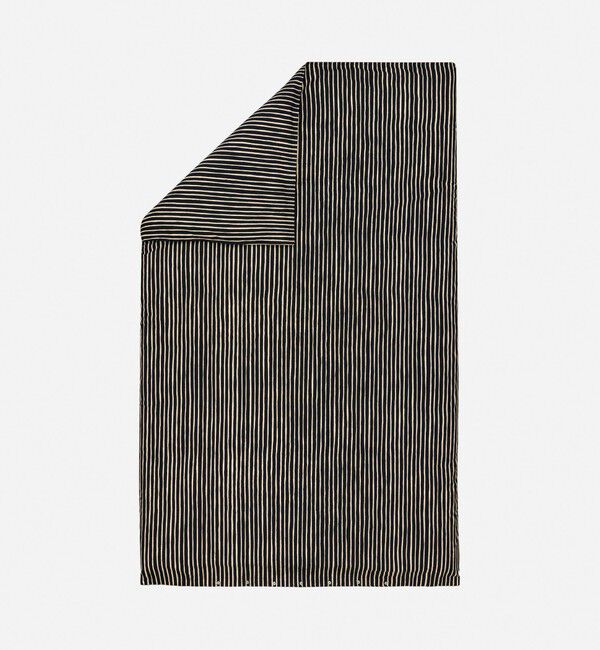 Marimekko「Piccolo デュベカバー 150&times;210cm」|その他|ブラック&times;ベージュ