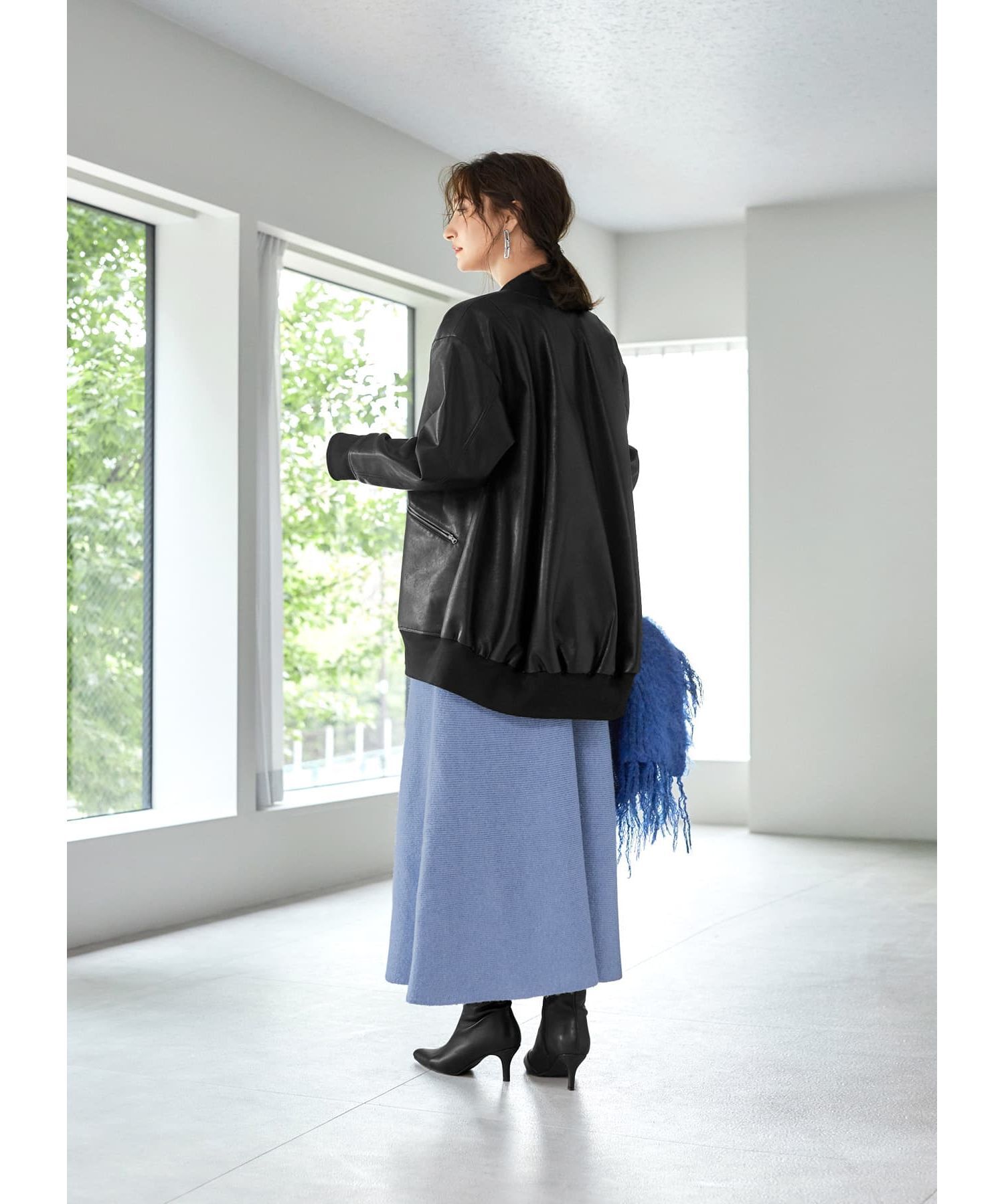 STYLE DELI「フェイクレザーBIGブルゾン」|ブルゾン・スタジャン|