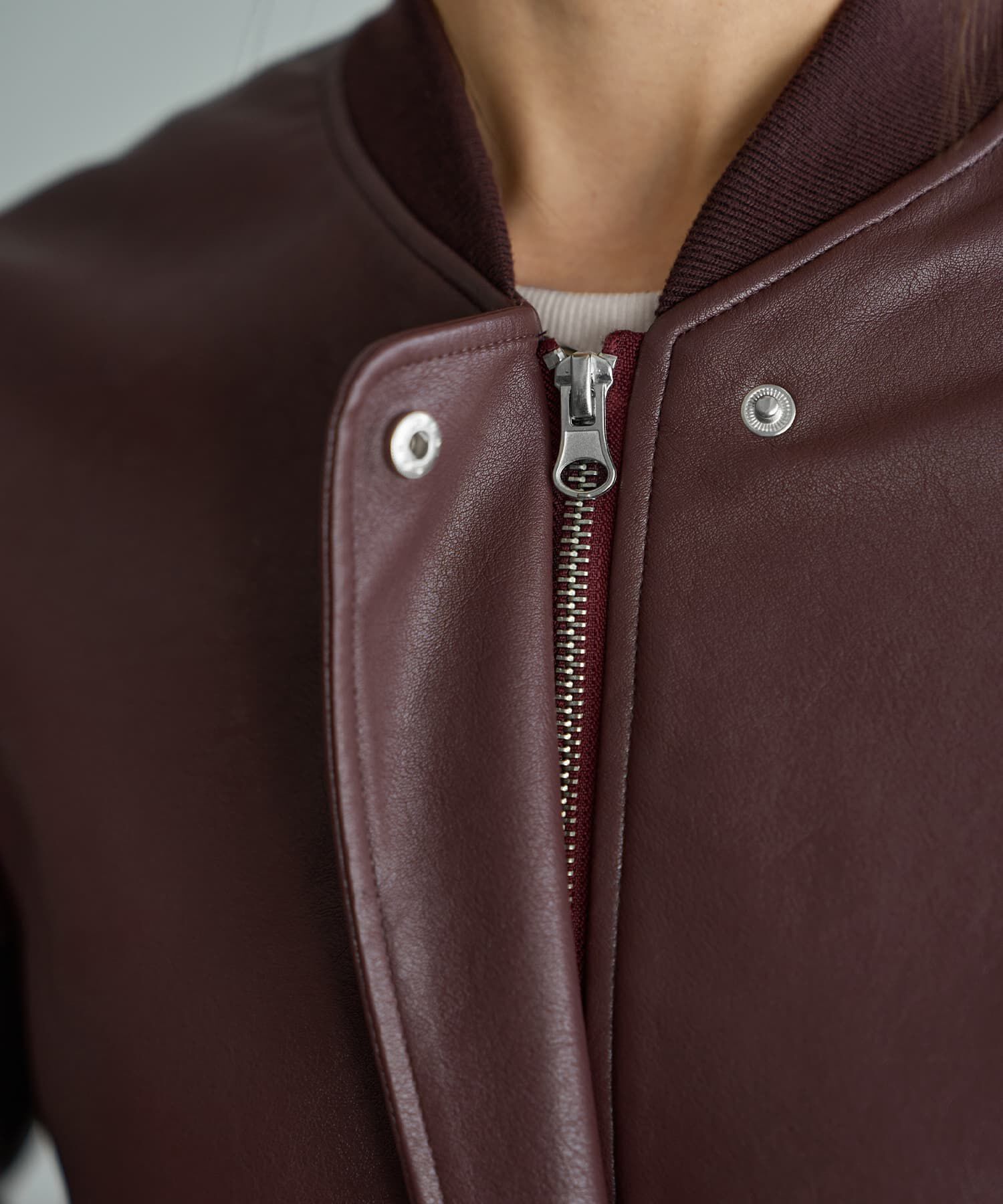 STYLE DELI「フェイクレザーBIGブルゾン」|ブルゾン・スタジャン|