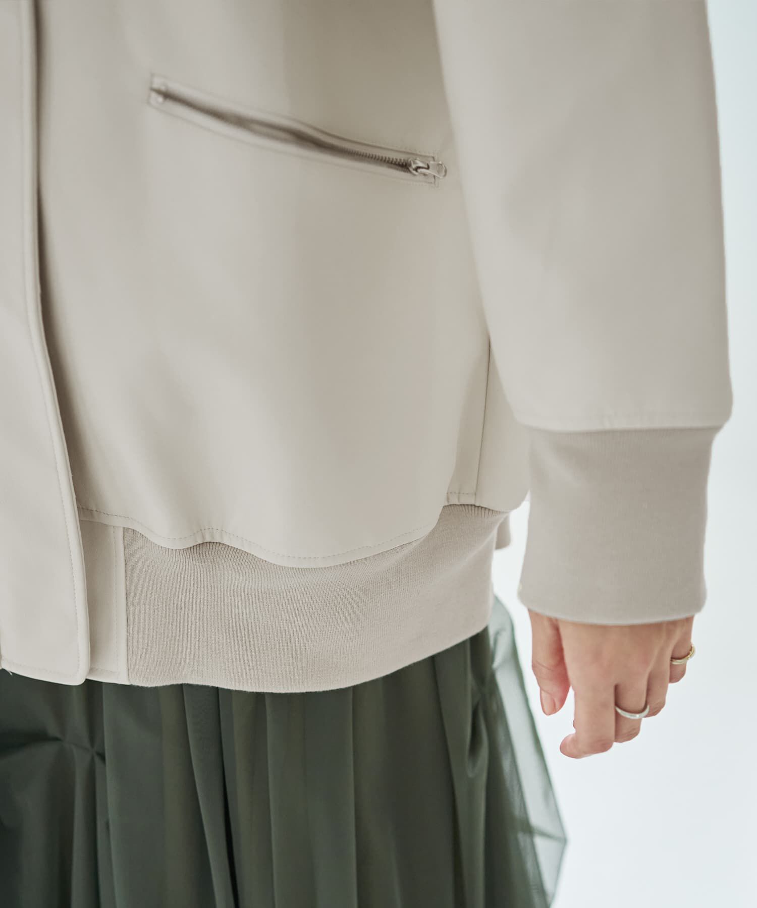 STYLE DELI「フェイクレザーBIGブルゾン」|ブルゾン・スタジャン|