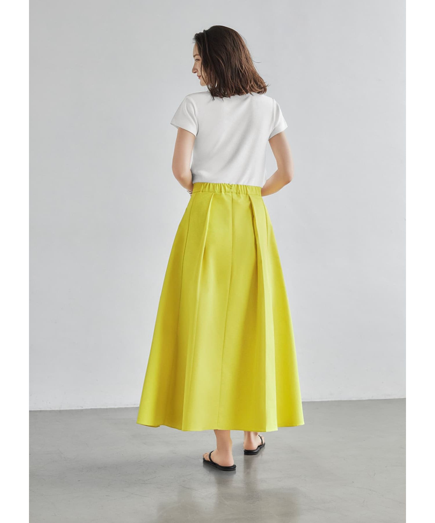 STYLE DELI「ブルゾン生地ボリュームタックスカート」|スカート|