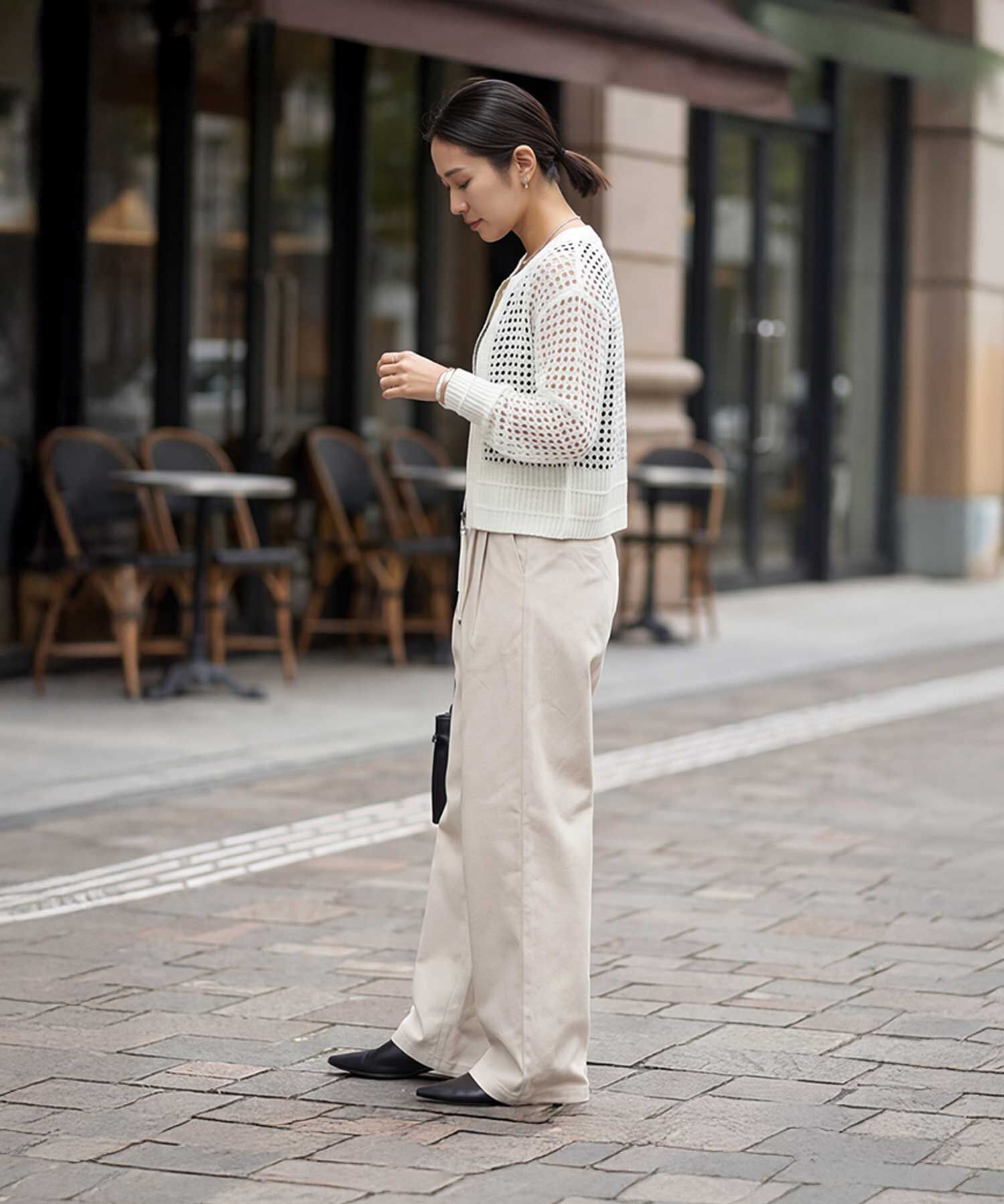 STYLE DELI「【selection】メッシュジップカーディガン」|カーディガン|