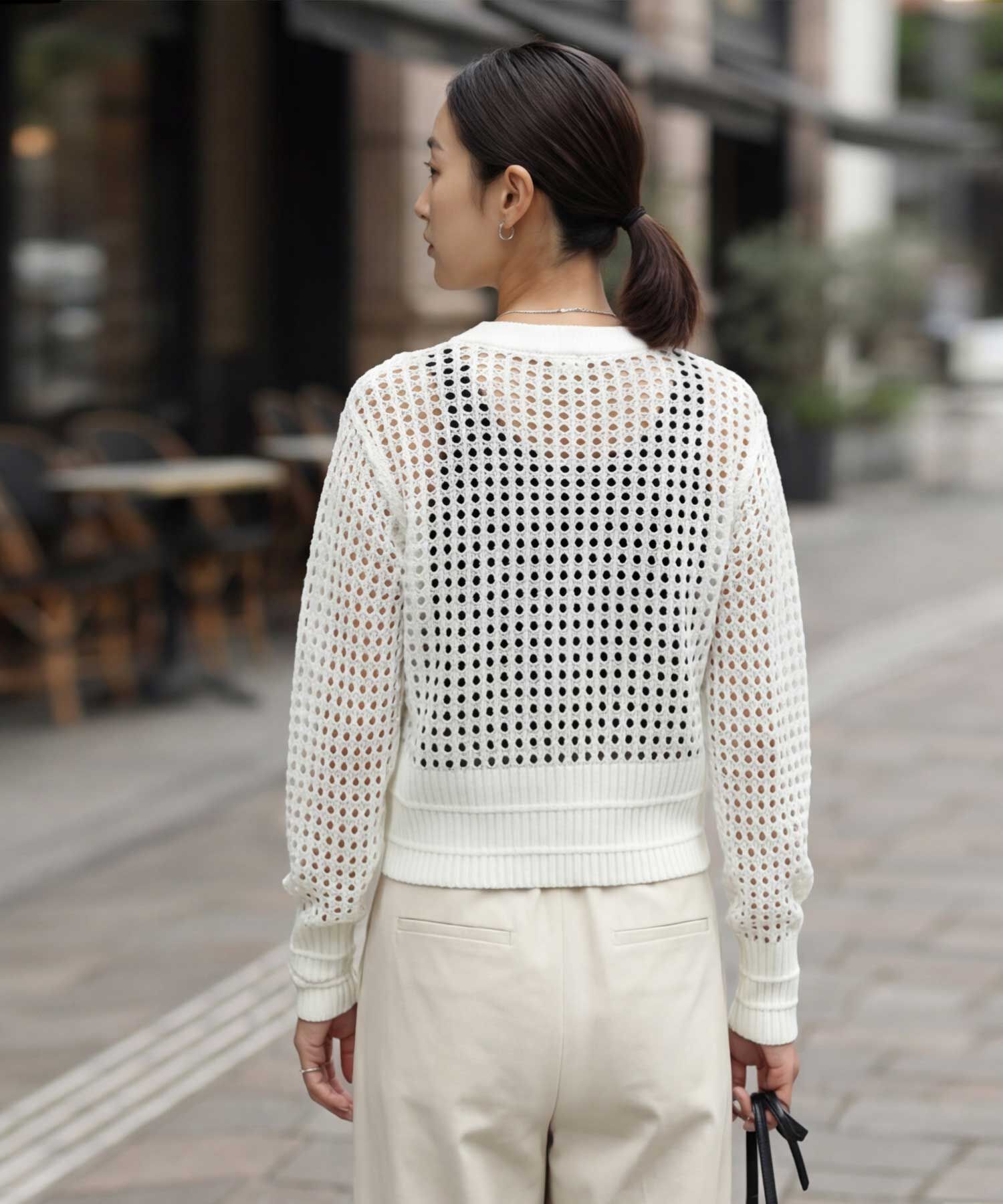 STYLE DELI「【selection】メッシュジップカーディガン」|カーディガン|