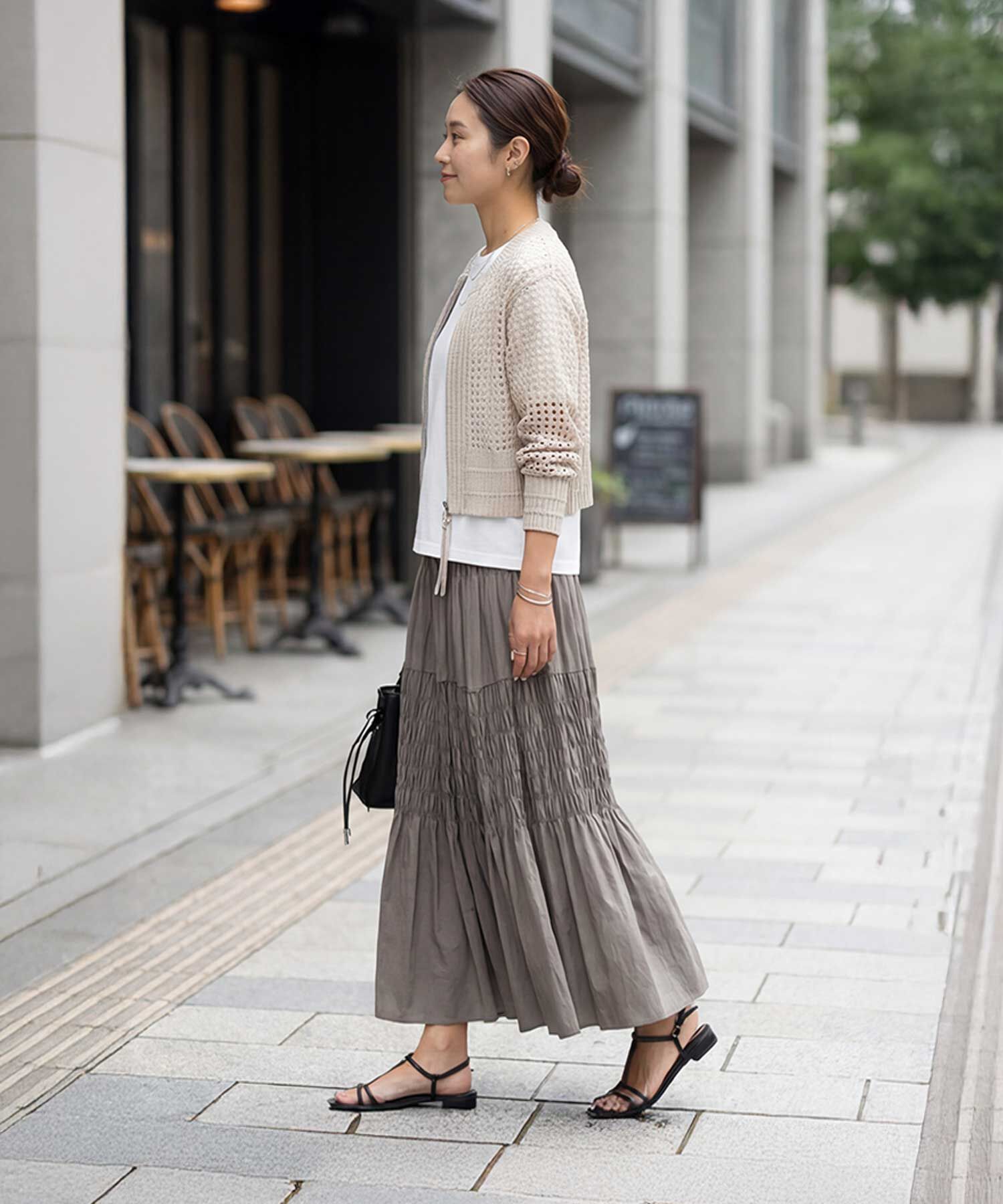 STYLE DELI「【selection】メッシュジップカーディガン」|カーディガン|