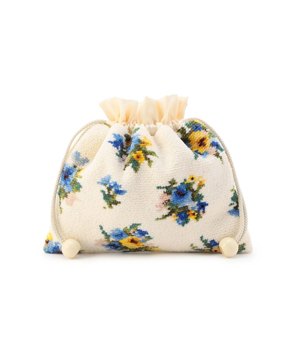 FEILER「ブラウローゼン　巾着　BRO-260217」|ポーチ|アイボリー