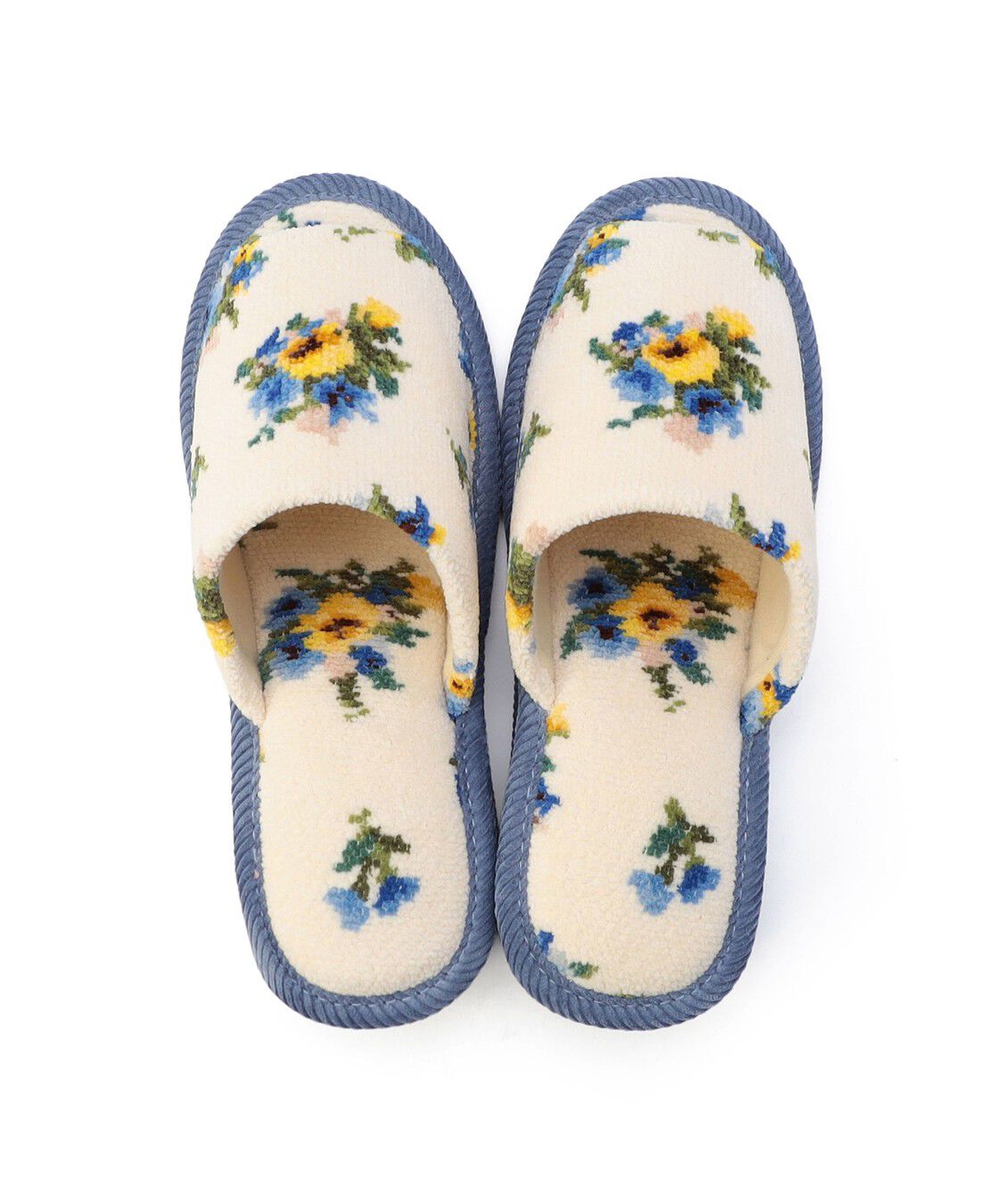 FEILER「ブラウローゼン　ヒールスリッパ　BRO-260225」|ルームシューズ|アイボリー