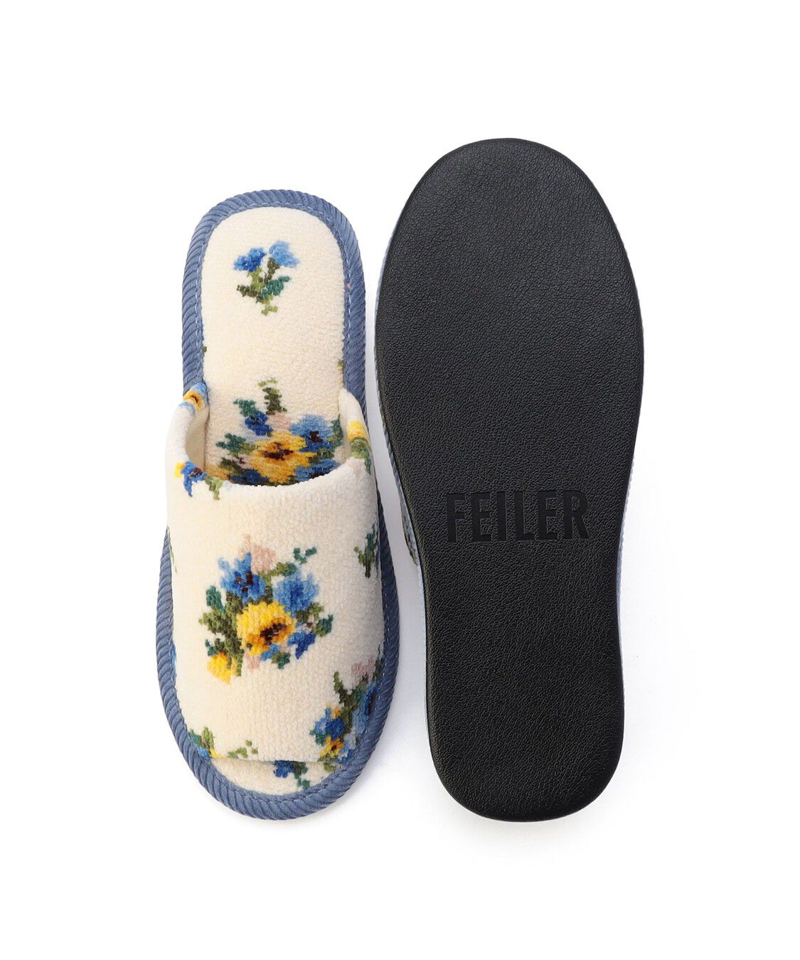 FEILER「ブラウローゼン　ヒールスリッパ　BRO-260225」|ルームシューズ|