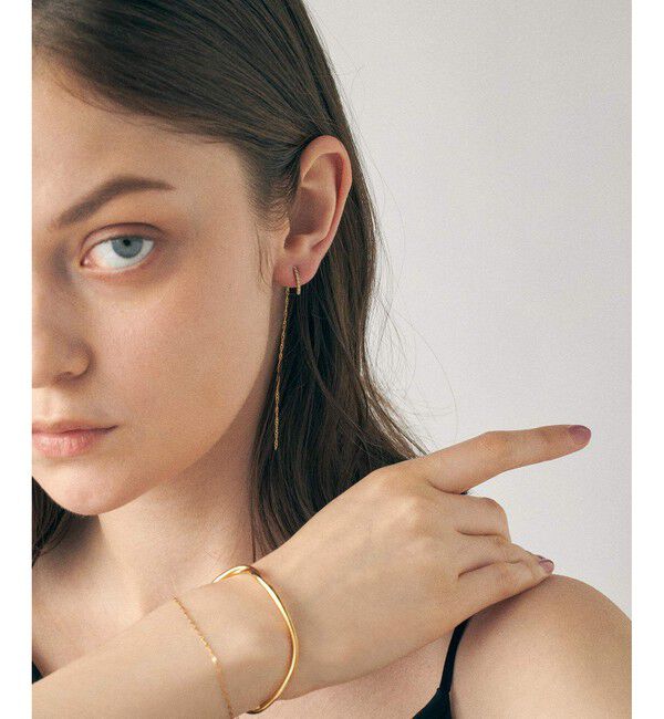 ete「ビジュー チェーン ピアス」|ピアス|