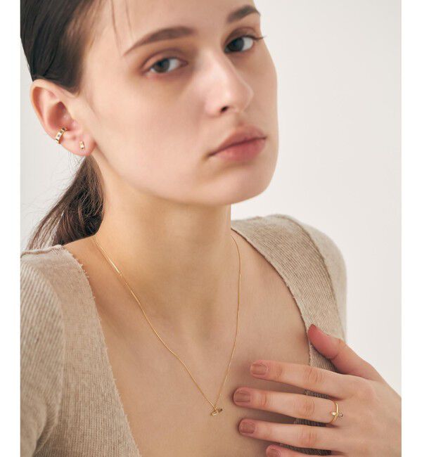 ete「[レクラン] K18YG スモーキークォーツ/レモンクォーツ ネックレス」|ネックレス|