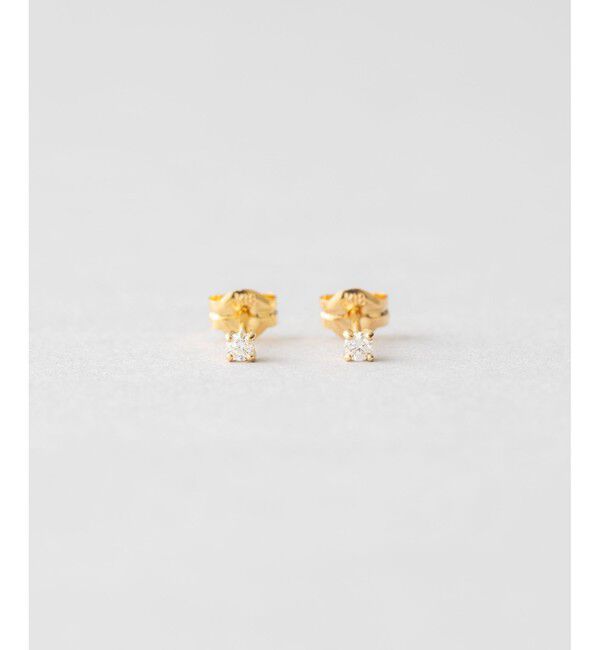 Jouete「K18YG 一粒ダイヤモンド ピアス」|ピアス|イエローゴールド