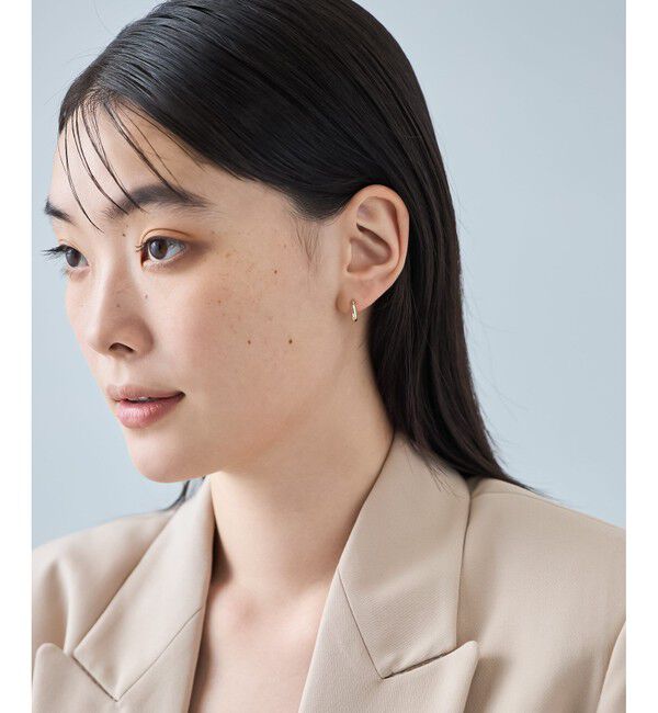 Jouete「K10YG フープピアス プランプ」|ピアス|