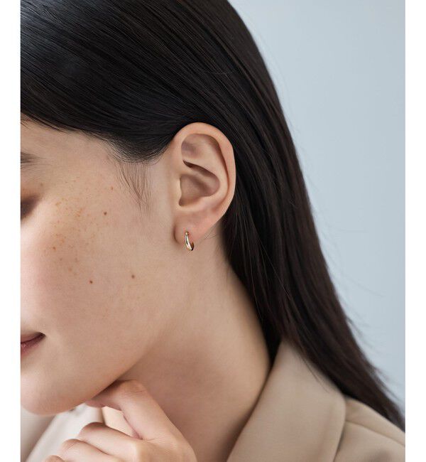 Jouete「K10YG フープピアス プランプ」|ピアス|