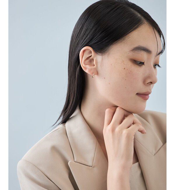 Jouete「K10YG フープピアス プランプ」|ピアス|