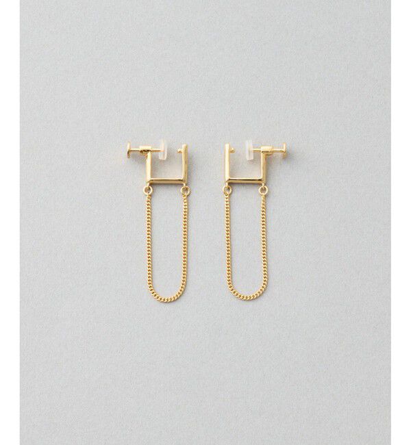 Jouete「[プッシュイヤリング] チェーン」|イヤリング|イエローゴールド