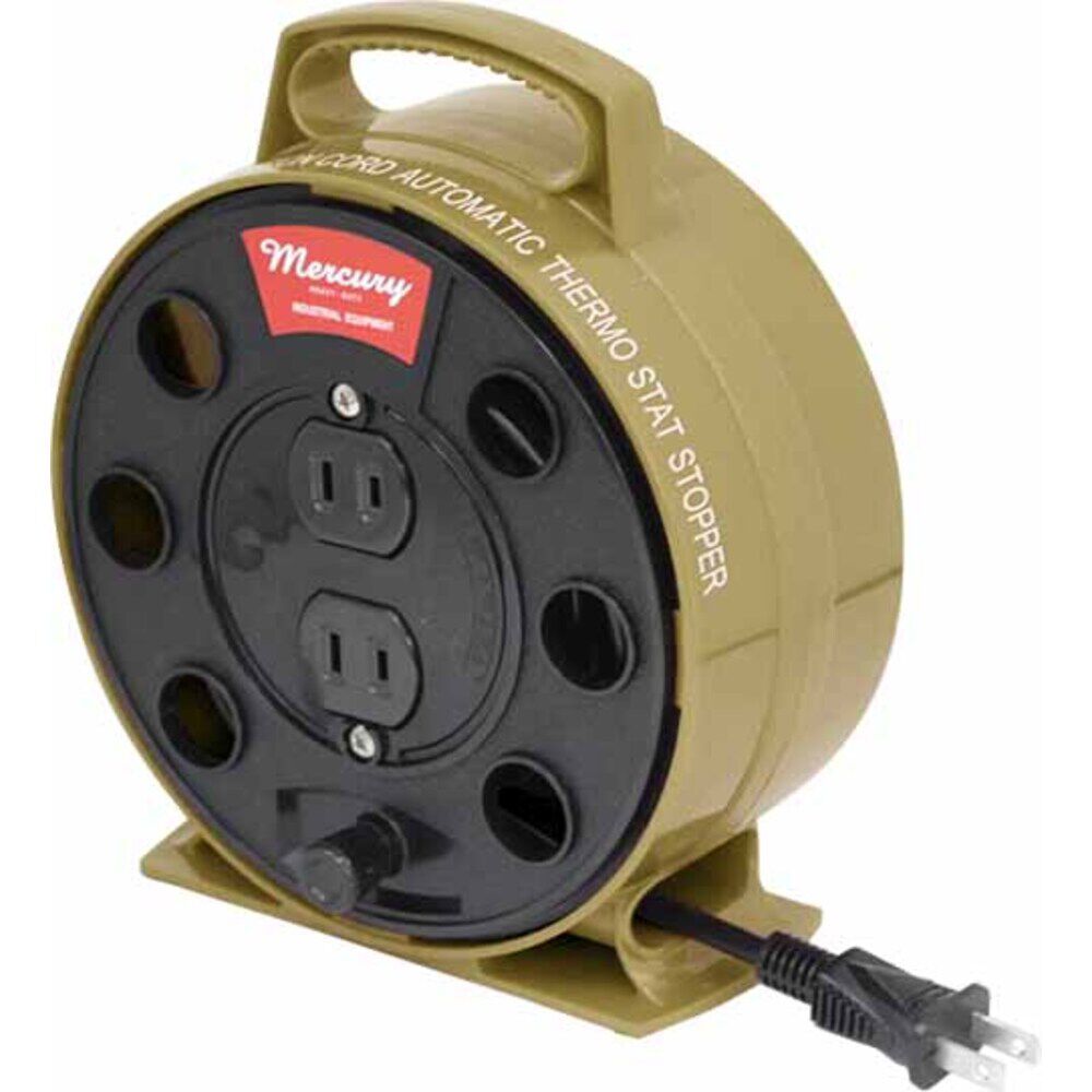 MERCURY「マーキュリー 雑貨 通販 延長コード オシャレ 5m 電源タップ おしゃれ コードリール 電源」|その他|ベージュ1