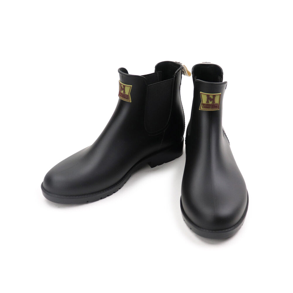 BACKYARD FAMILY「サイドゴアブーツ レディース 通販 レインシューズ ブランド ハッシュドコーデ おしゃれ 長靴」|ショートブーツ|ブラック1