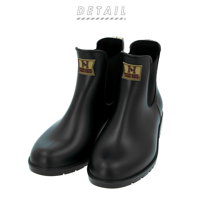 BACKYARD FAMILY「サイドゴアブーツ レディース 通販 レインシューズ ブランド ハッシュドコーデ おしゃれ 長靴」|ショートブーツ|