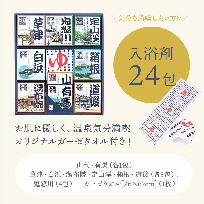 BACKYARD FAMILY「入浴剤 詰め合わせ 通販 名湯百景 ギフト 30包入り 24包入り 温泉 プチギフト 贈り物」|入浴剤・バスグッズ|