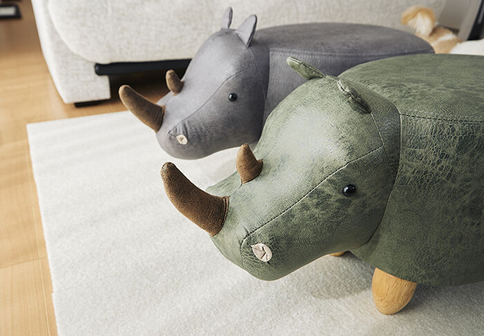 BACKYARD FAMILY「アニマル スツール 楽天 アニマルモチーフ リノ オットマン En Fance EF-ST10」|その他|