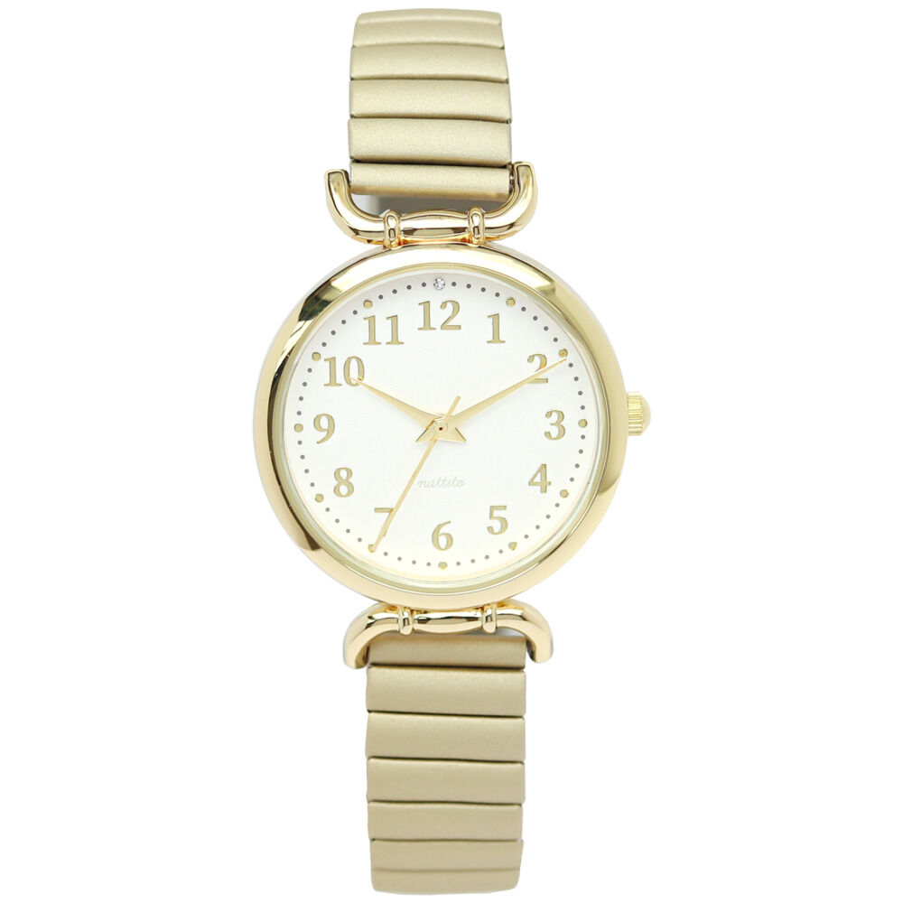 BACKYARD FAMILY「腕時計 レディース ジャバラ 通販 ミランダ フィールドワーク YM071 時計 リストウォッチ」|腕時計|ベージュ1