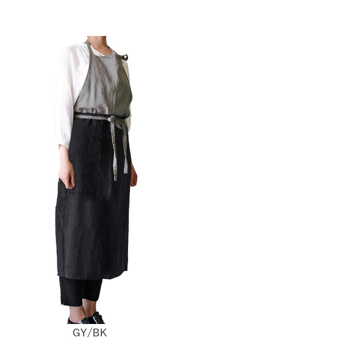 BACKYARD FAMILY「おしゃれ エプロン リネン 通販 ロングエプロン ワークエプロン レディース 前掛け ロング丈」|その他|