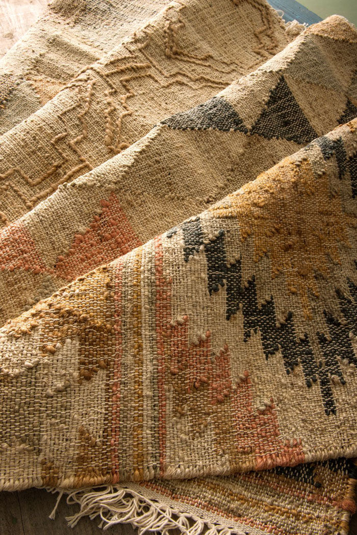 BACKYARD FAMILY「マット おしゃれ ラグマット 通販 デザインマット 長方形 ラグ ジュート ファブリック」|その他|