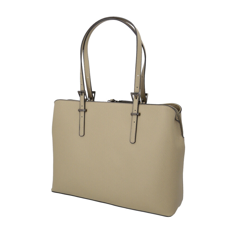 BACKYARD FAMILY「ラムモード リクルートバッグ 角シボ丸型 36881 通販 リクルートバック ビジネスバッグ」|トートバッグ|ベージュ1