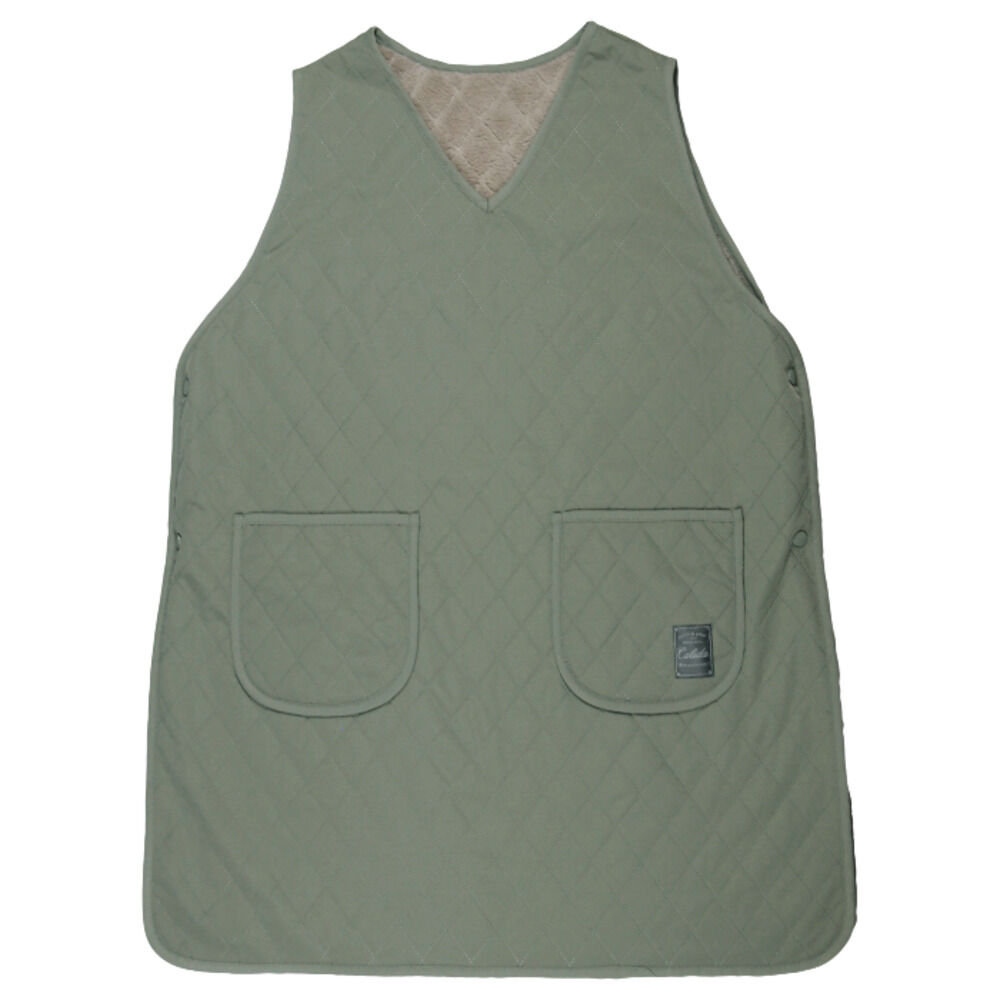 BACKYARD FAMILY「エプロン 裏ボア 通販 かぶりエプロン 前掛け 作業着 あったか 防寒 暖かい おしゃれ」|その他|グリーン1