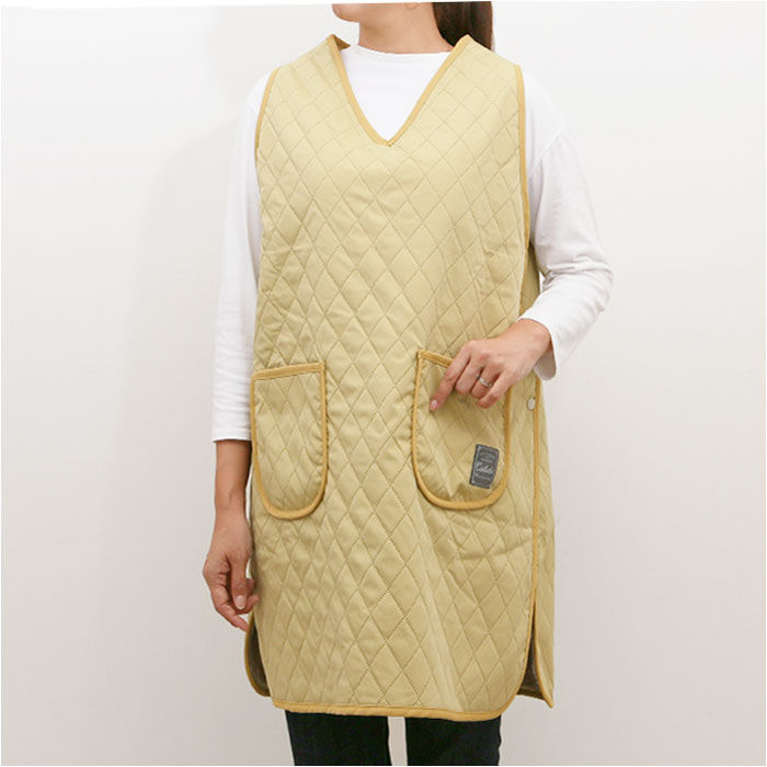 BACKYARD FAMILY「エプロン 裏ボア 通販 かぶりエプロン 前掛け 作業着 あったか 防寒 暖かい おしゃれ」|その他|