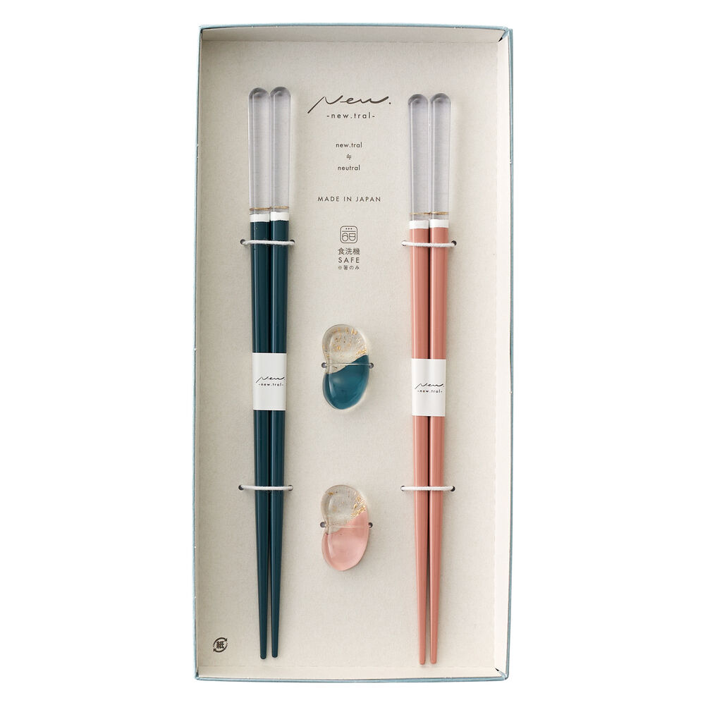 BACKYARD FAMILY「夫婦箸 箸置き セット 通販 日本製 夫婦 箸 ペア箸 23cm お箸セット お箸 箱入り ギフト」|食器・キッチングッズ|ピンク1