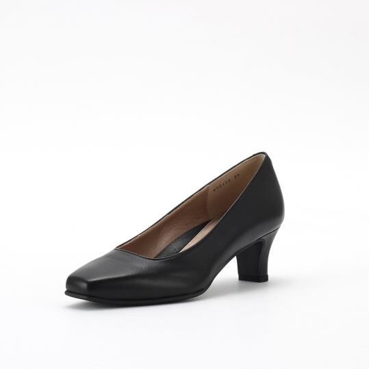 銀座かねまつ「LSBO2452BSSHPBLK　【防水】【本革】【Bワイズ】アクアベルスレンダーパンプス」|パンプス|ブラック