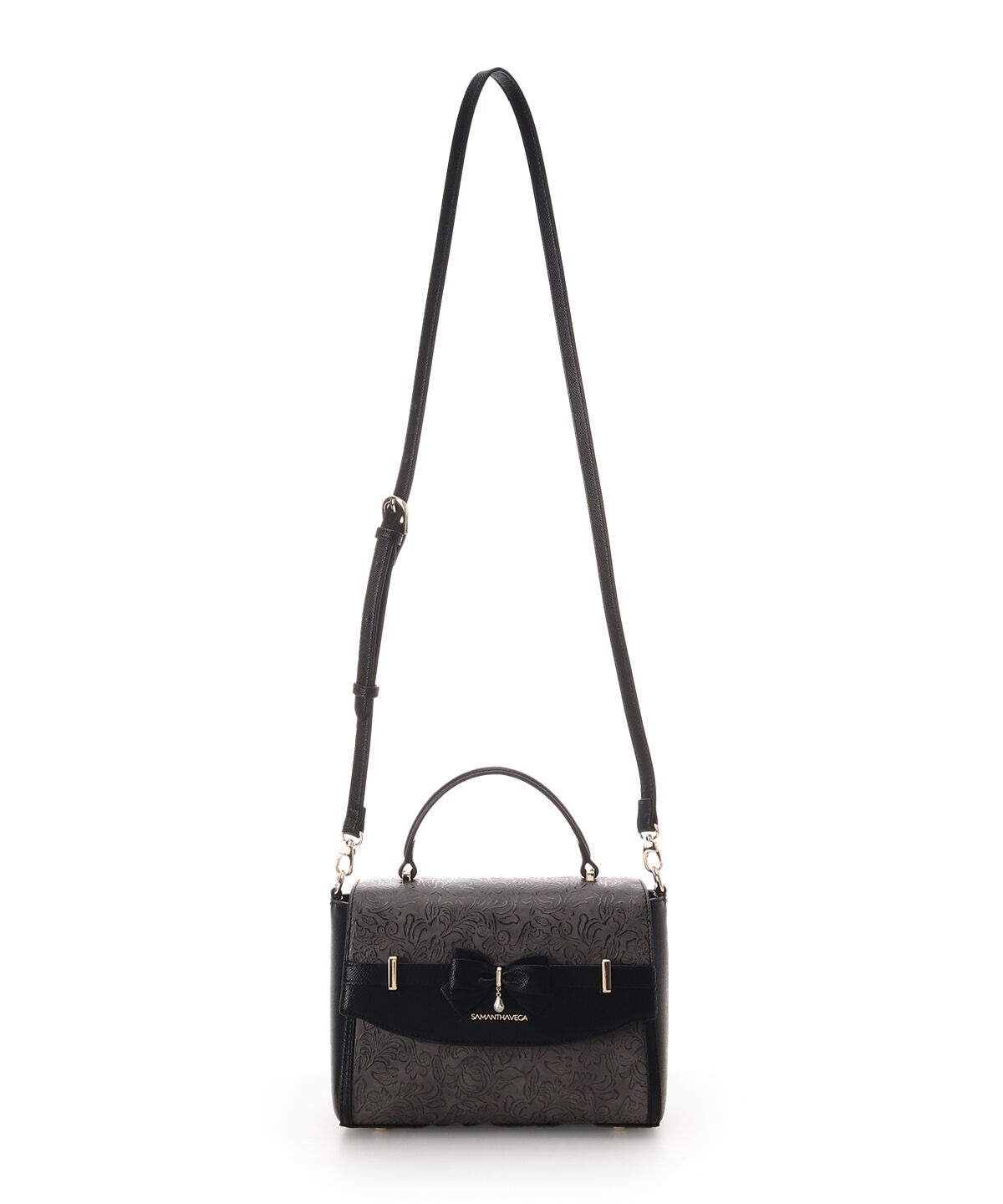 Samantha Vega「フローラルアクセントリボンショルダーバッグ」|ショルダー・メッセンジャー|