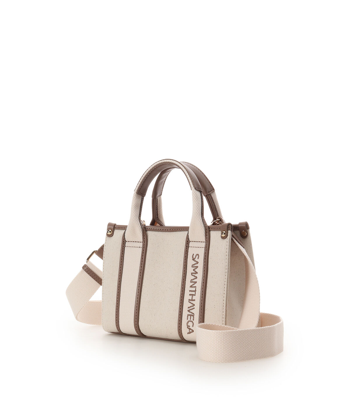 Samantha Vega「新色ロゴテープキャンバスショルダーバッグ（ミニ）」|ショルダー・メッセンジャー|