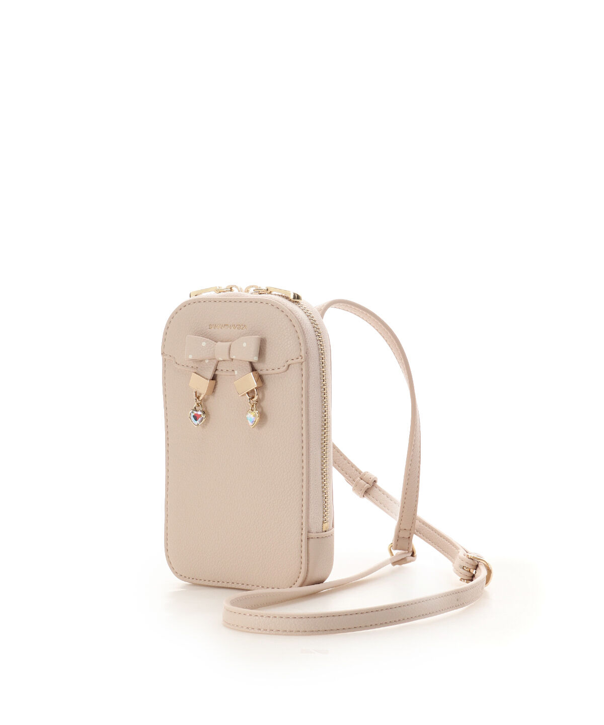 Samantha Vega「ハートドットスマホショルダー」|ショルダー・メッセンジャー|ピンク