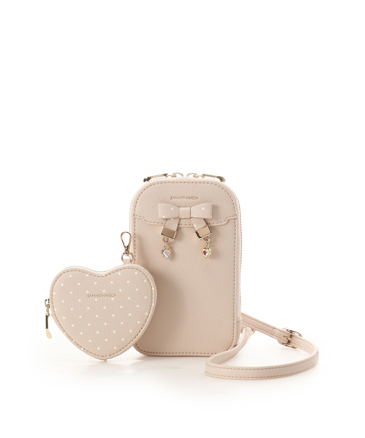 Samantha Vega「ハートドットスマホショルダー」|ショルダー・メッセンジャー|