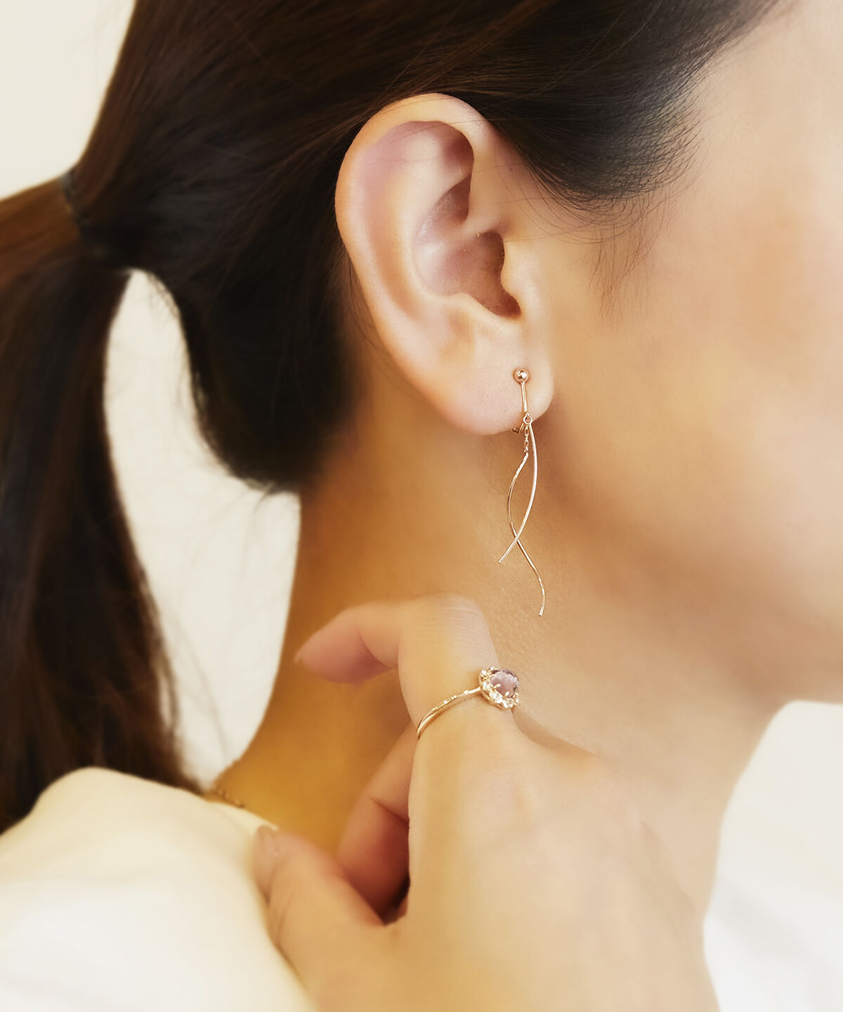 Samantha Tiara「K10 YG ダリアフラワーカット リング」|リング|K10 YG