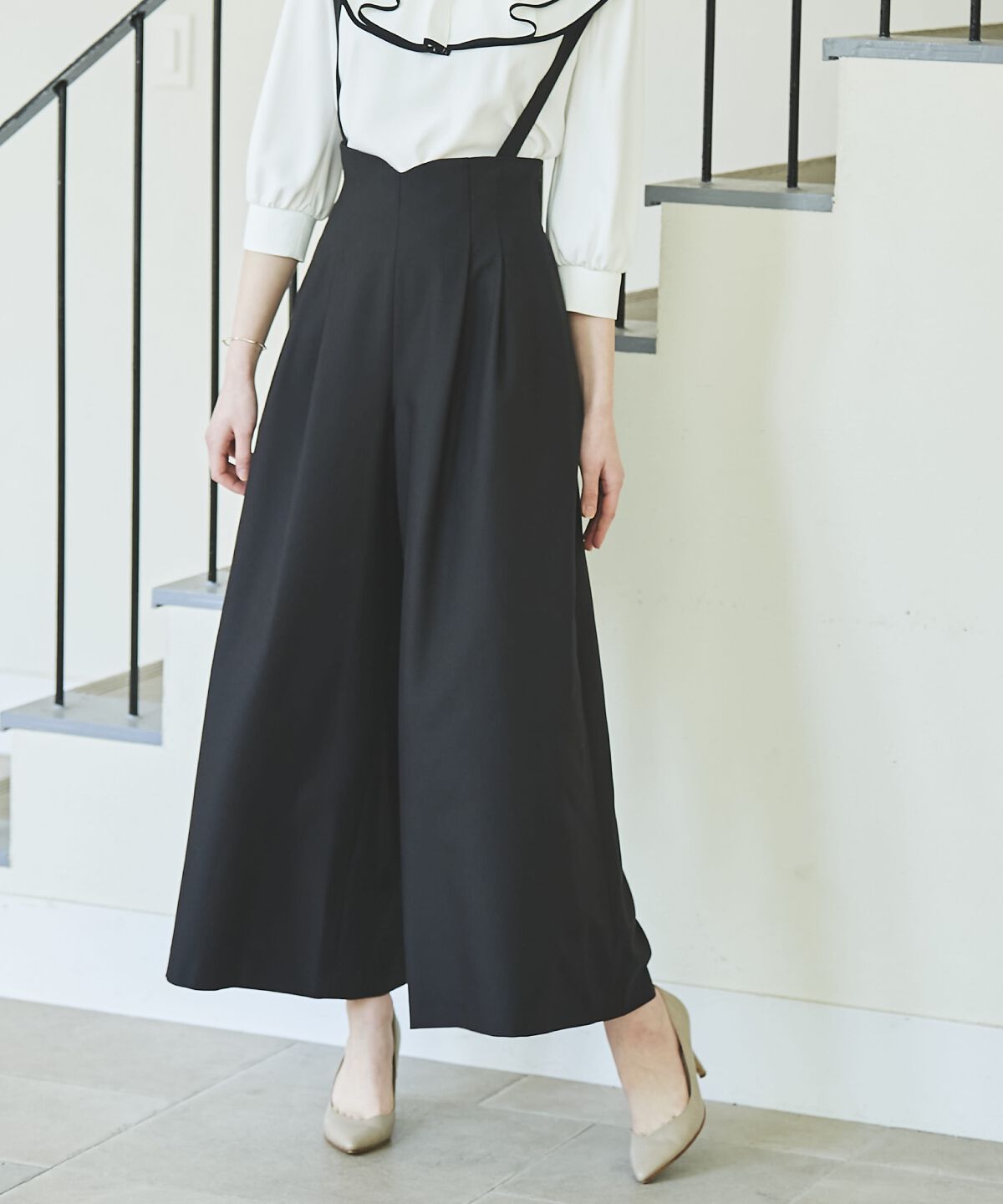 アンドクチュール「サスペ付きワイドパンツ」|その他|