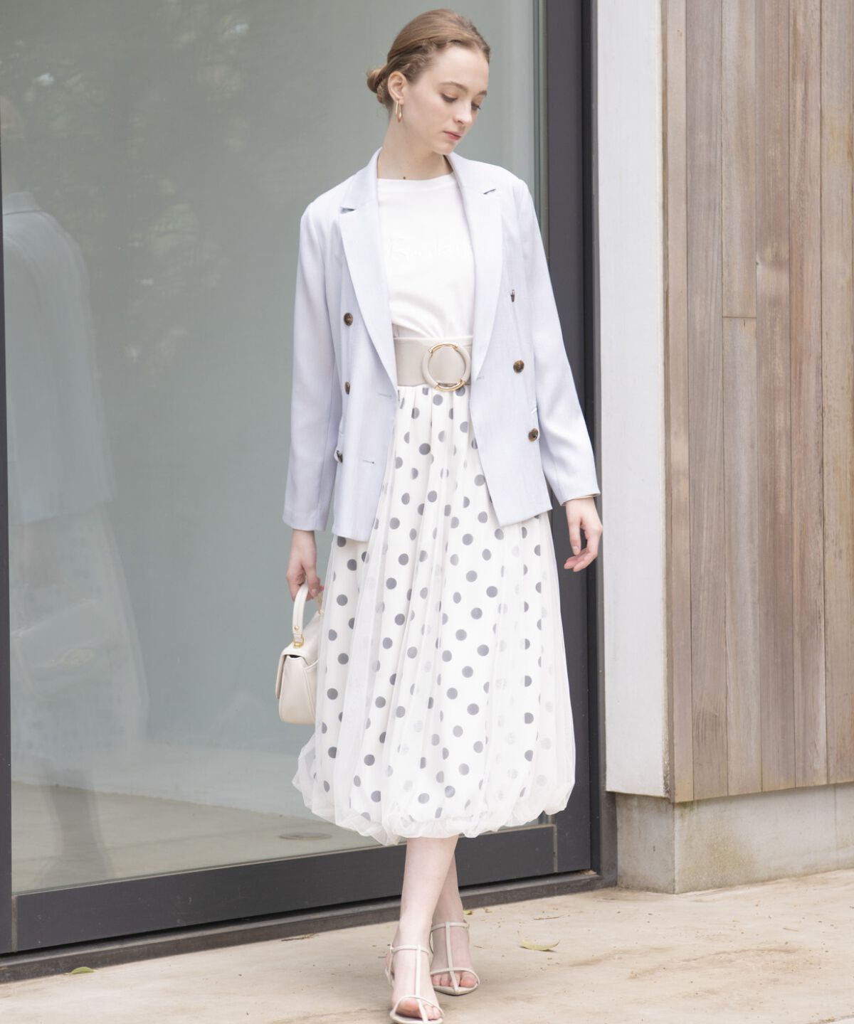 アンドクチュール「麻調テーラードジャケット」|テーラードジャケット|