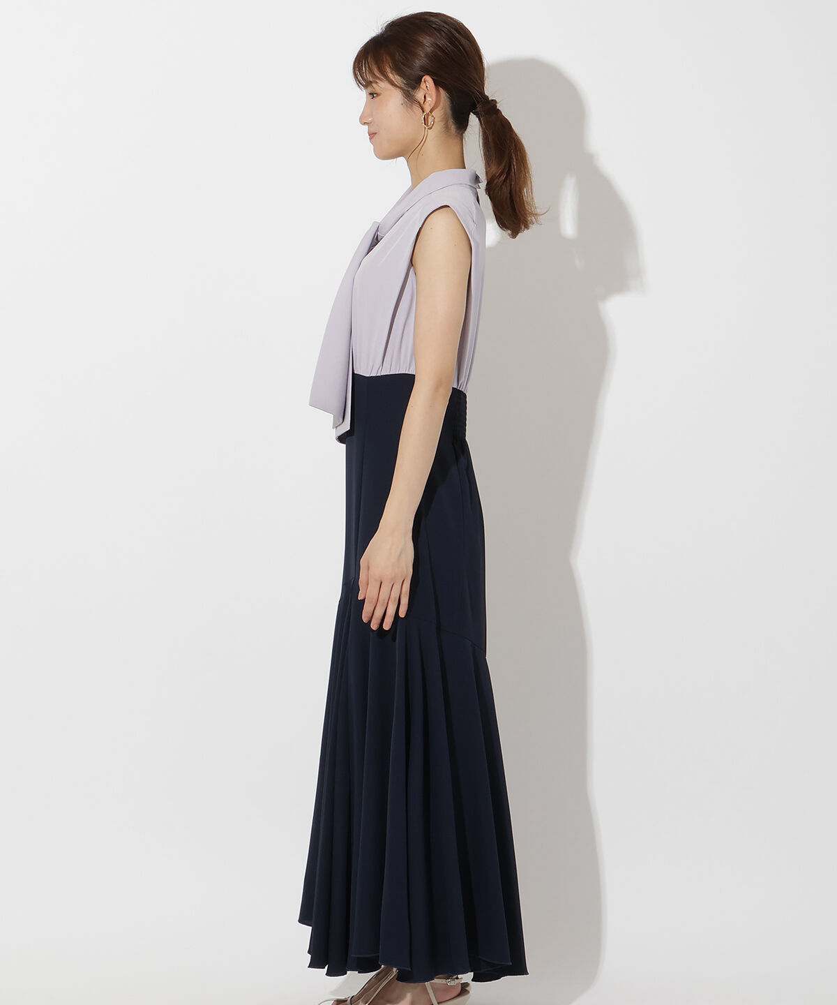 アンドクチュール「ボウタイ付きマーメイドドレス」|ドレス|