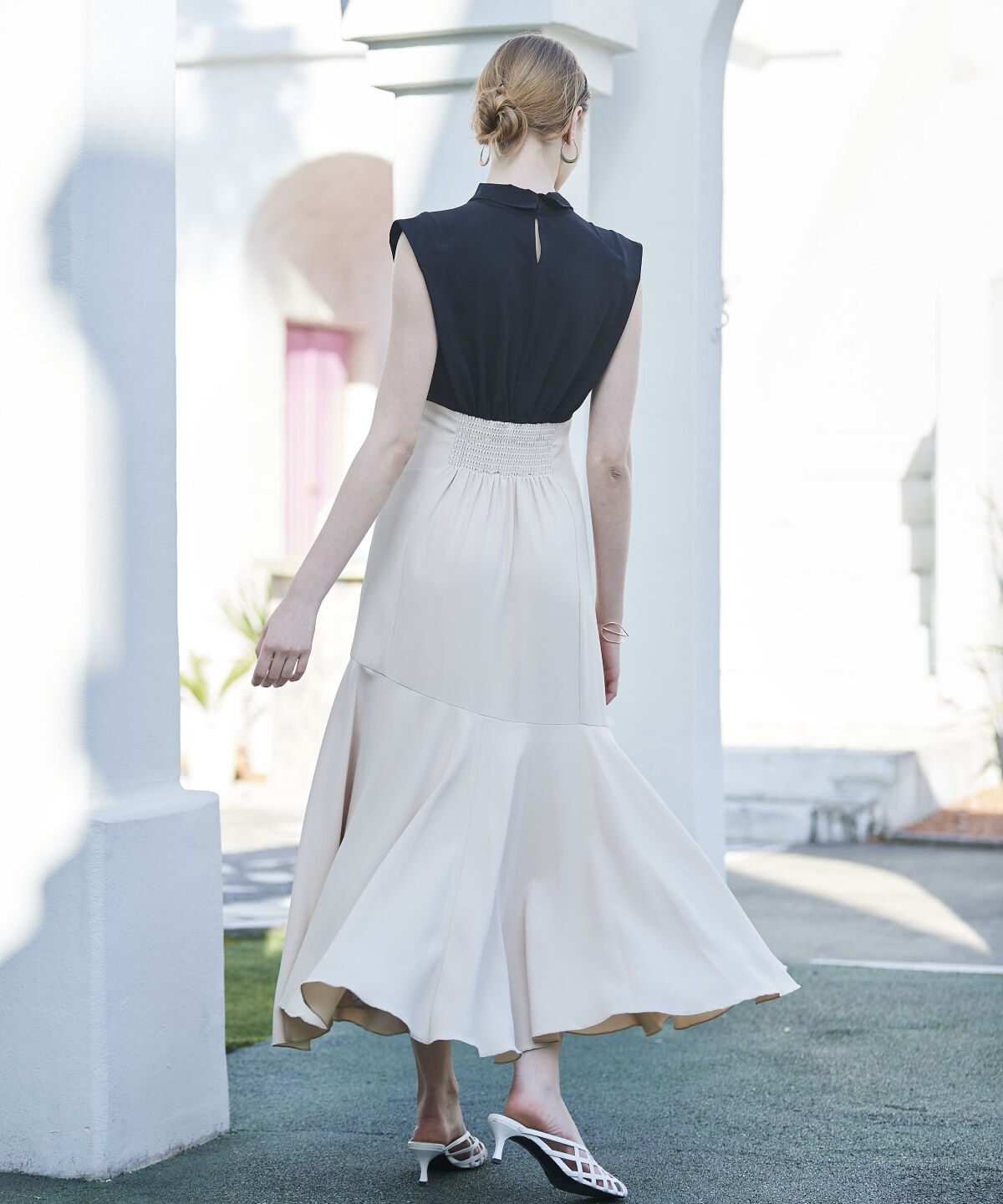 アンドクチュール「ボウタイ付きマーメイドドレス」|ドレス|