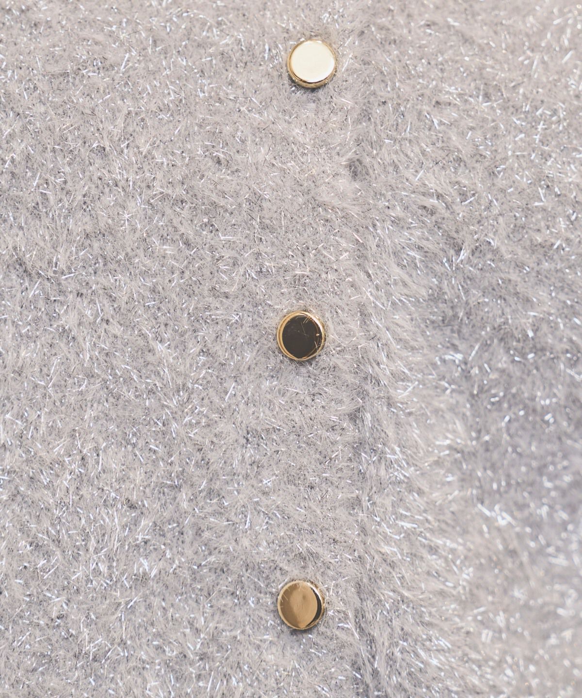 アンドクチュール「ラメシャギーニットカーディガン」|カーディガン|