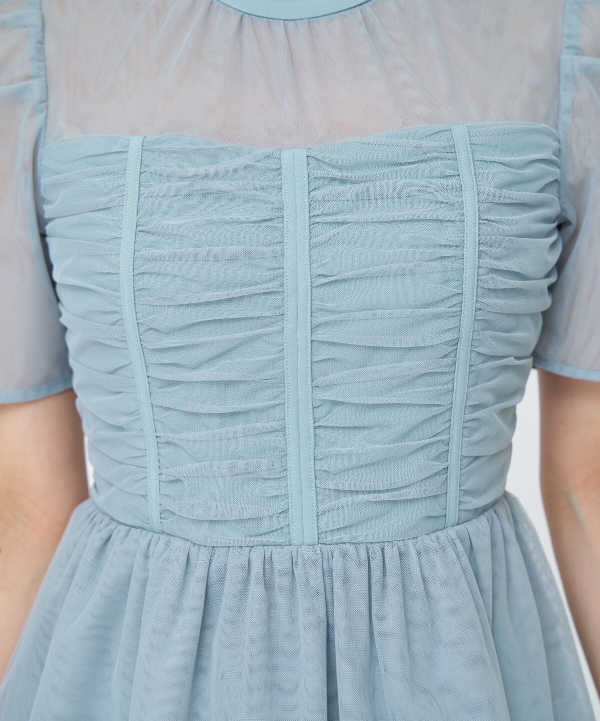 アンドクチュール「チュールギャザードレス」|ドレス|