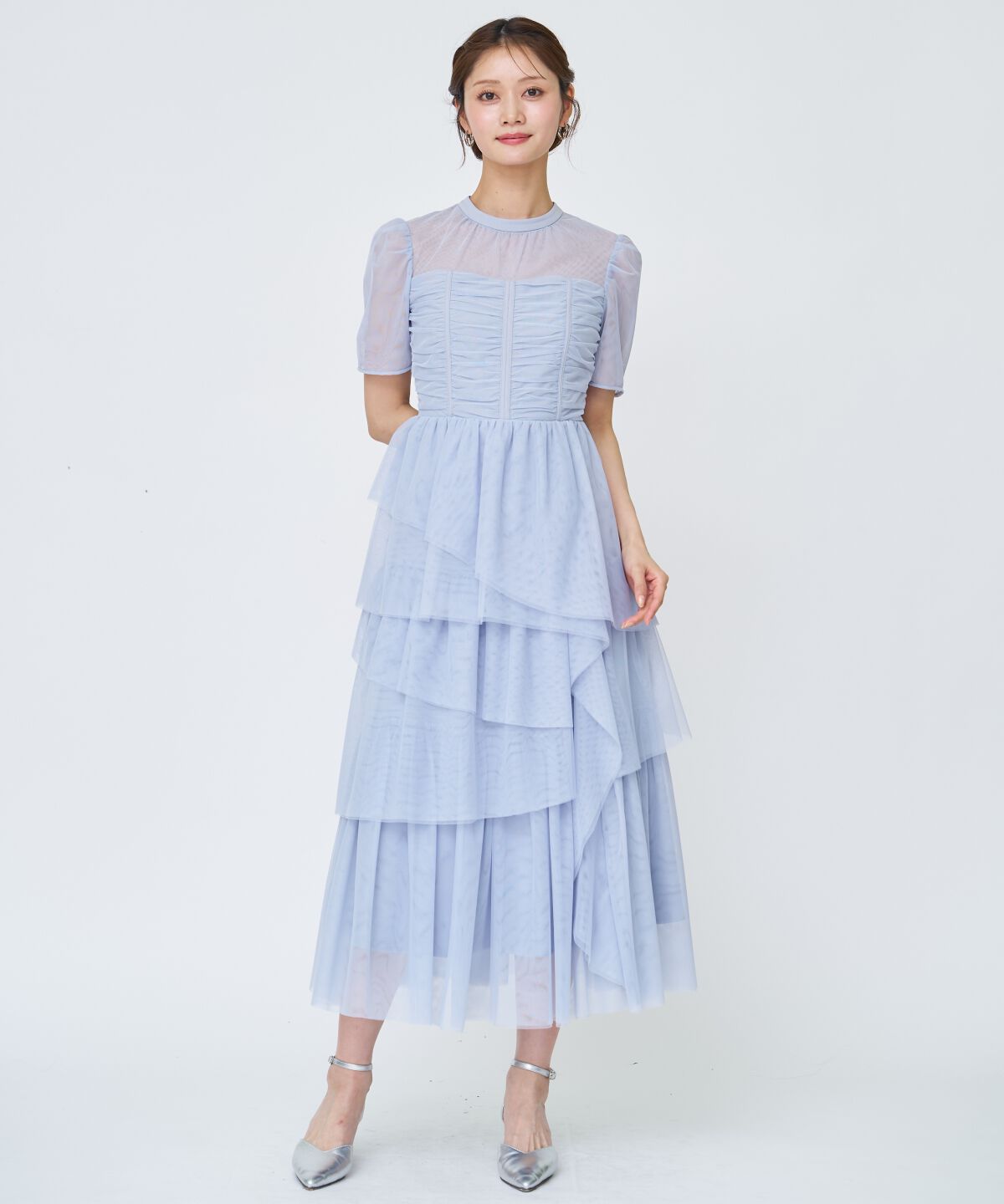 アンドクチュール「チュールギャザードレス」|ドレス|