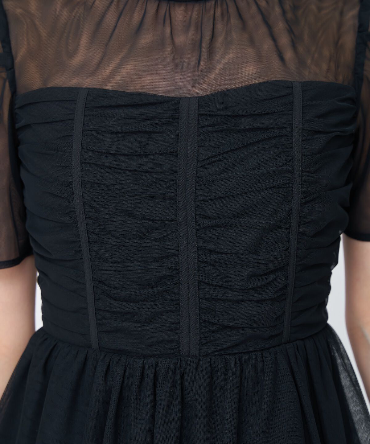 アンドクチュール「チュールギャザードレス」|ドレス|