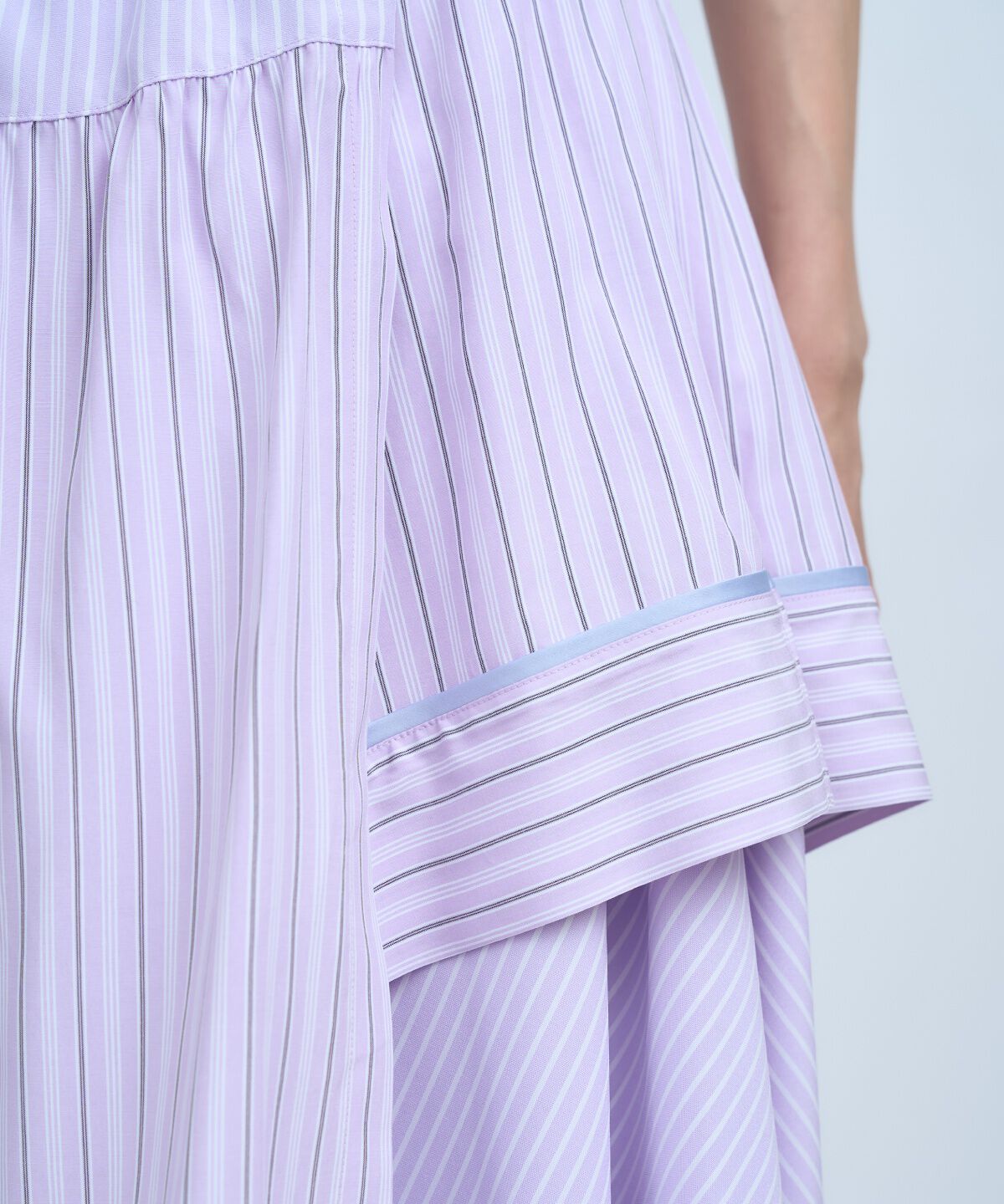 アンドクチュール「マルチストライプスカート」|フレア|