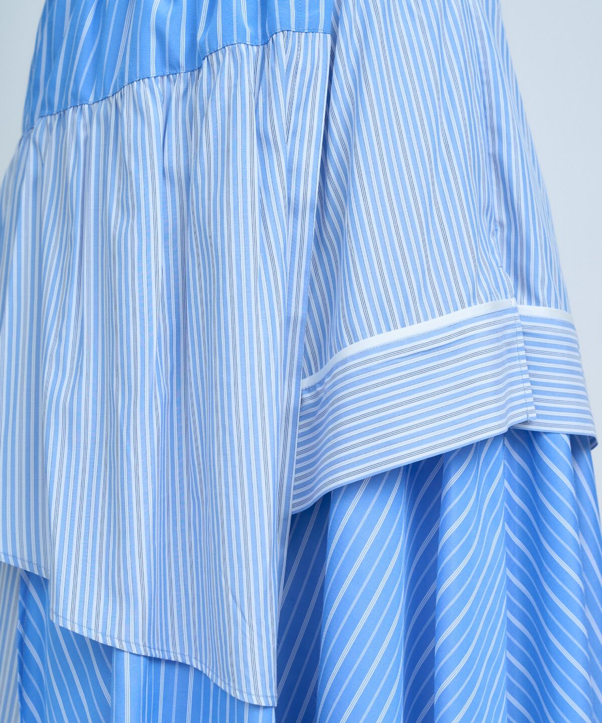 アンドクチュール「マルチストライプスカート」|フレア|