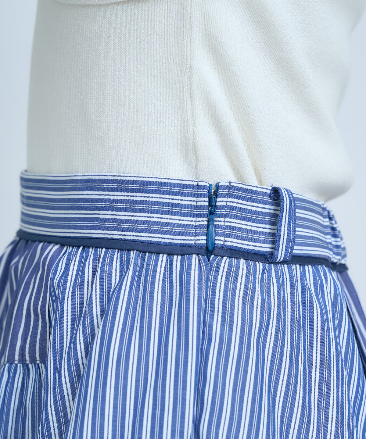 アンドクチュール「マルチストライプスカート」|フレア|