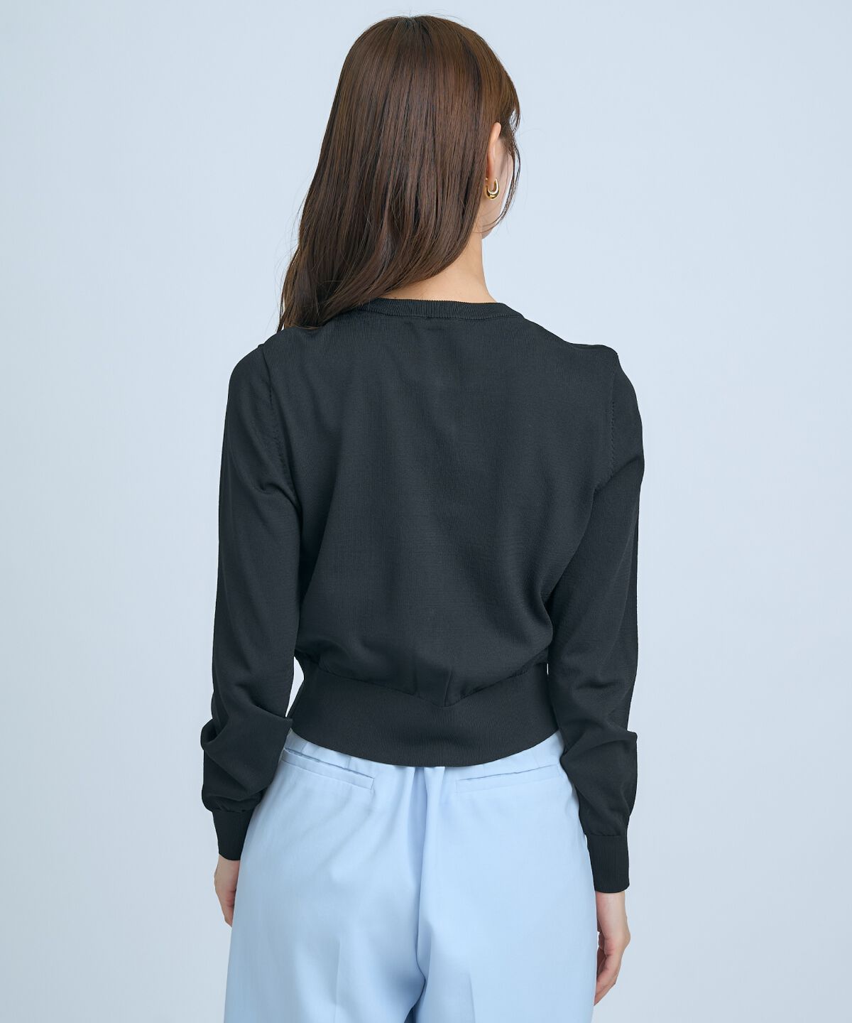 アンドクチュール「クルーネックカーディガン」|カーディガン|